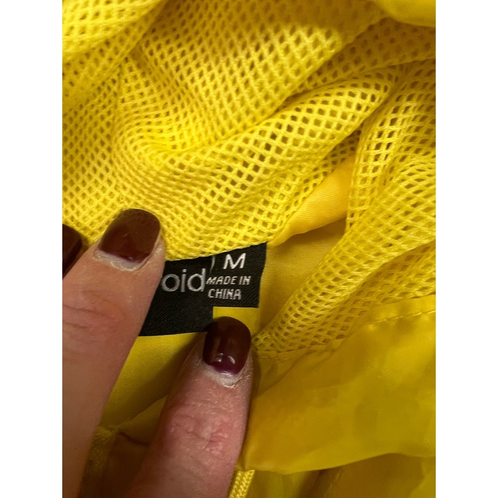 Polaroid 320‎ Land Camera Graphic Windbreaker Jacket Yellow Rainbow Size M - Picture 4 of 4